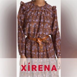 XiRENA Lanie Blouse. Excellent Condition. Size Small. Golden/Clover.